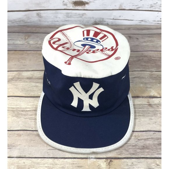 MLB Accessories Vintage Par Cap Hat New York Yankees Baseball Mlb Made In Usa Pill Box 96s